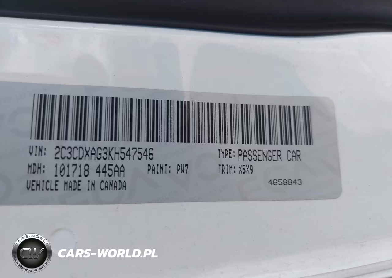 2019 Dodge Charger Police Rwd VIN:2C3CDXAG3KH547546 - 9