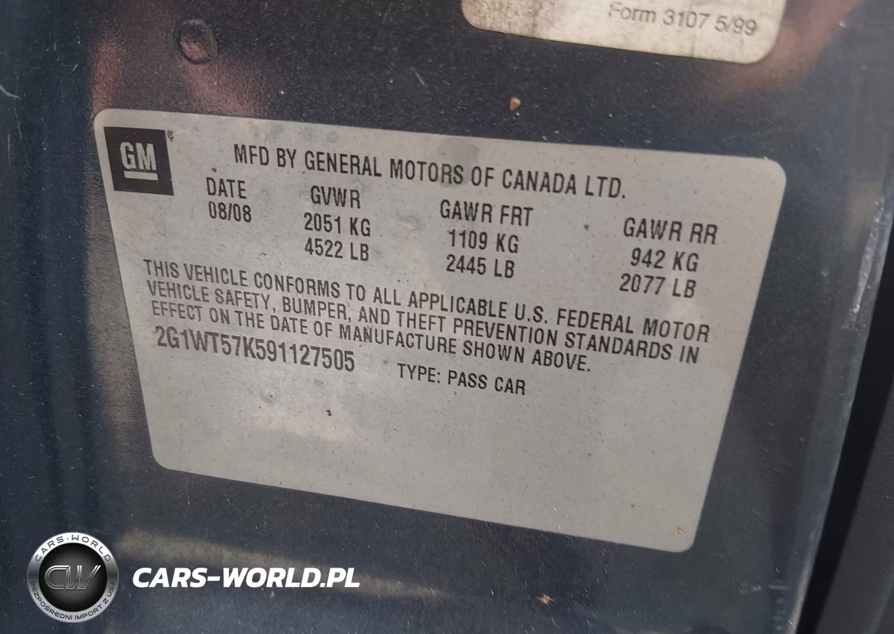 2009 Chevrolet Impala Lt VIN:2G1WT57K591127505 - 9