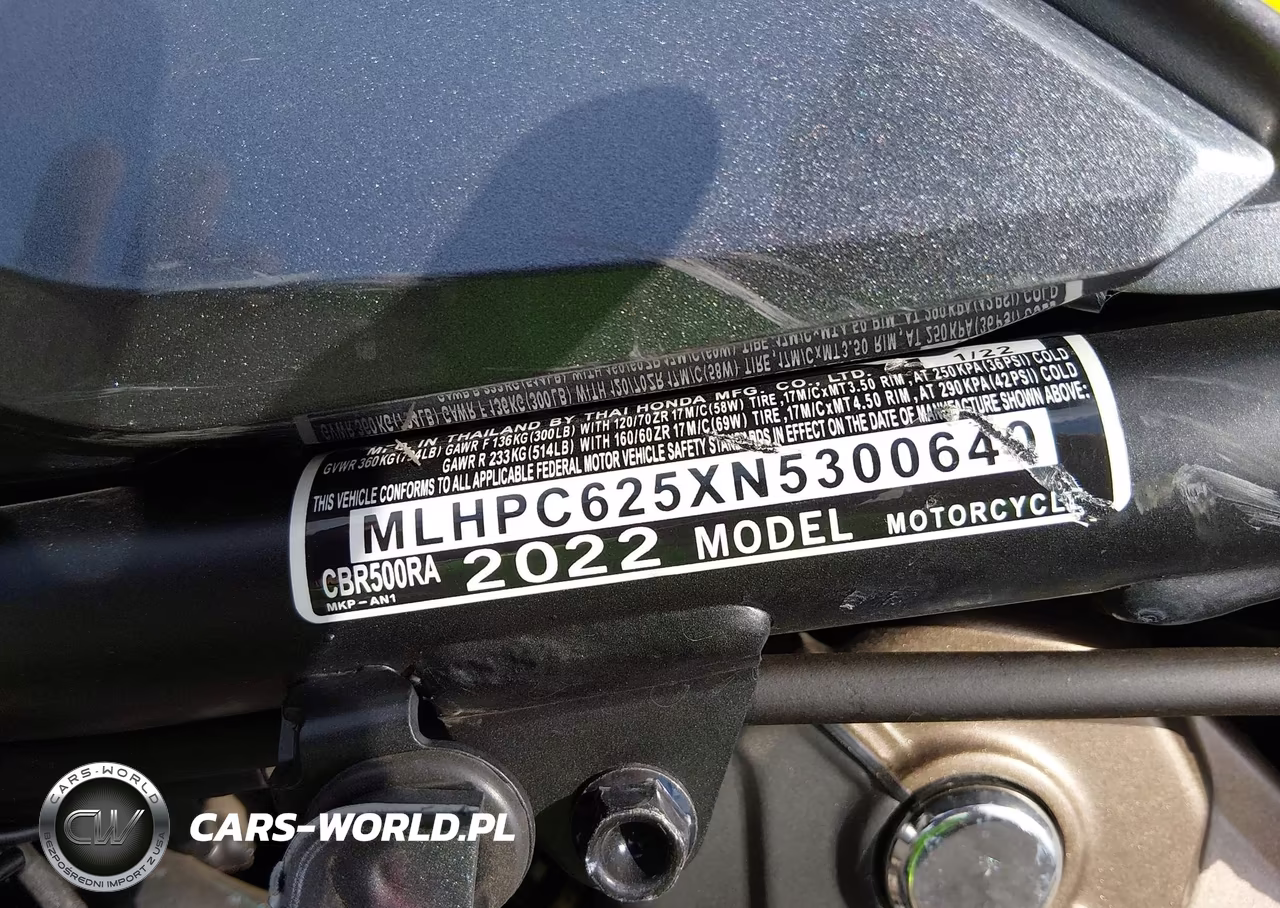 2022 Honda Cbr500 Ra VIN:MLHPC625XN5300640 - 10