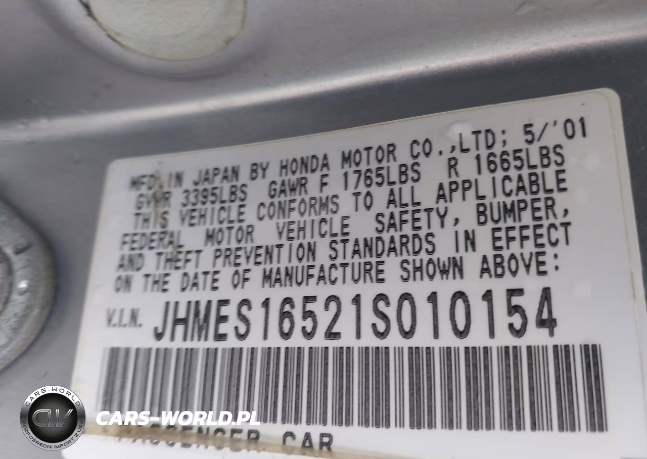 2001 Honda Civic Lx VIN:JHMES16521S010154 - 9