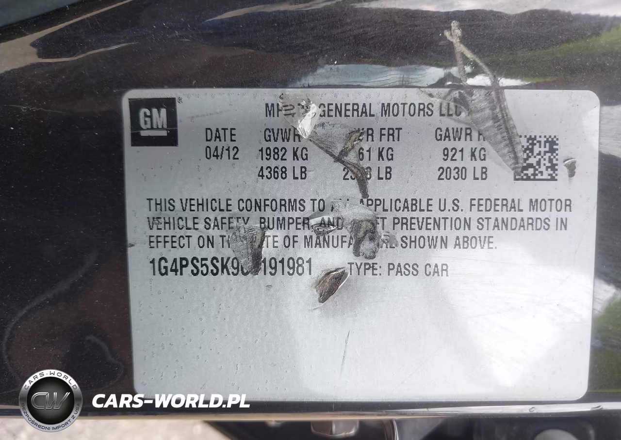 2012 Buick Verano Leather Group VIN:1G4PS5SK9C4191981 - 9