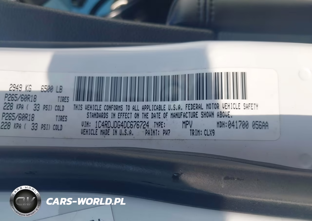 2013 Dodge Durango Crew VIN:1C4RDJDG4DC676724 - 9