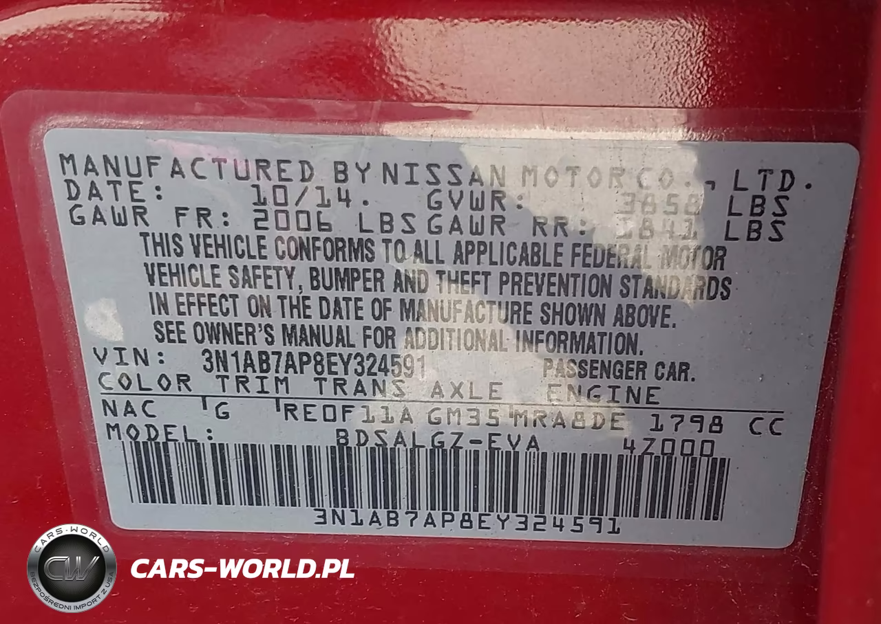 2014 Nissan Sentra Sl VIN:3N1AB7AP8EY324591 - 9