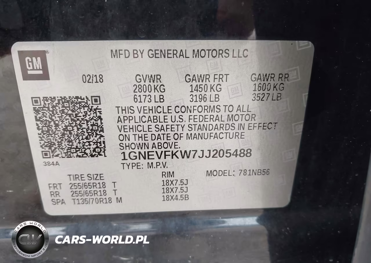 2018 Chevrolet Traverse Ls VIN:1GNEVFKW7JJ205488 - 9