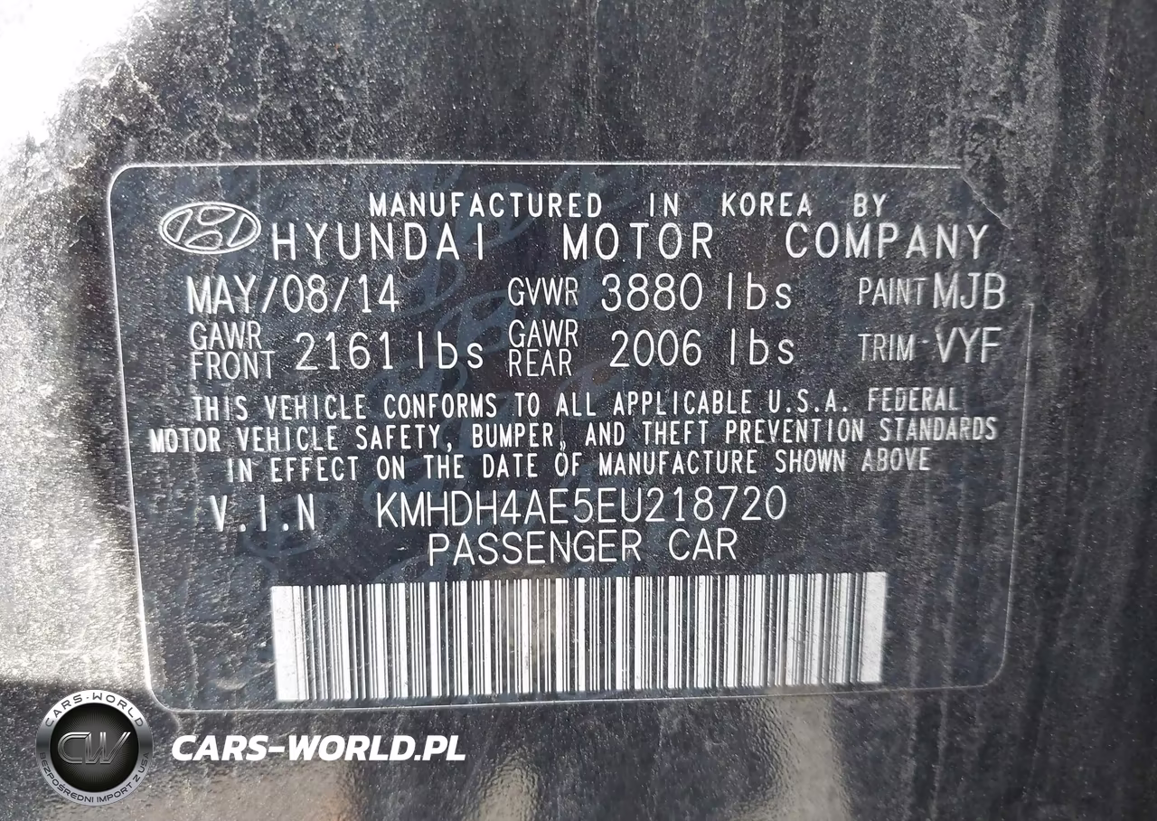 2014 Hyundai Elantra Se VIN:KMHDH4AE5EU218720 - 9