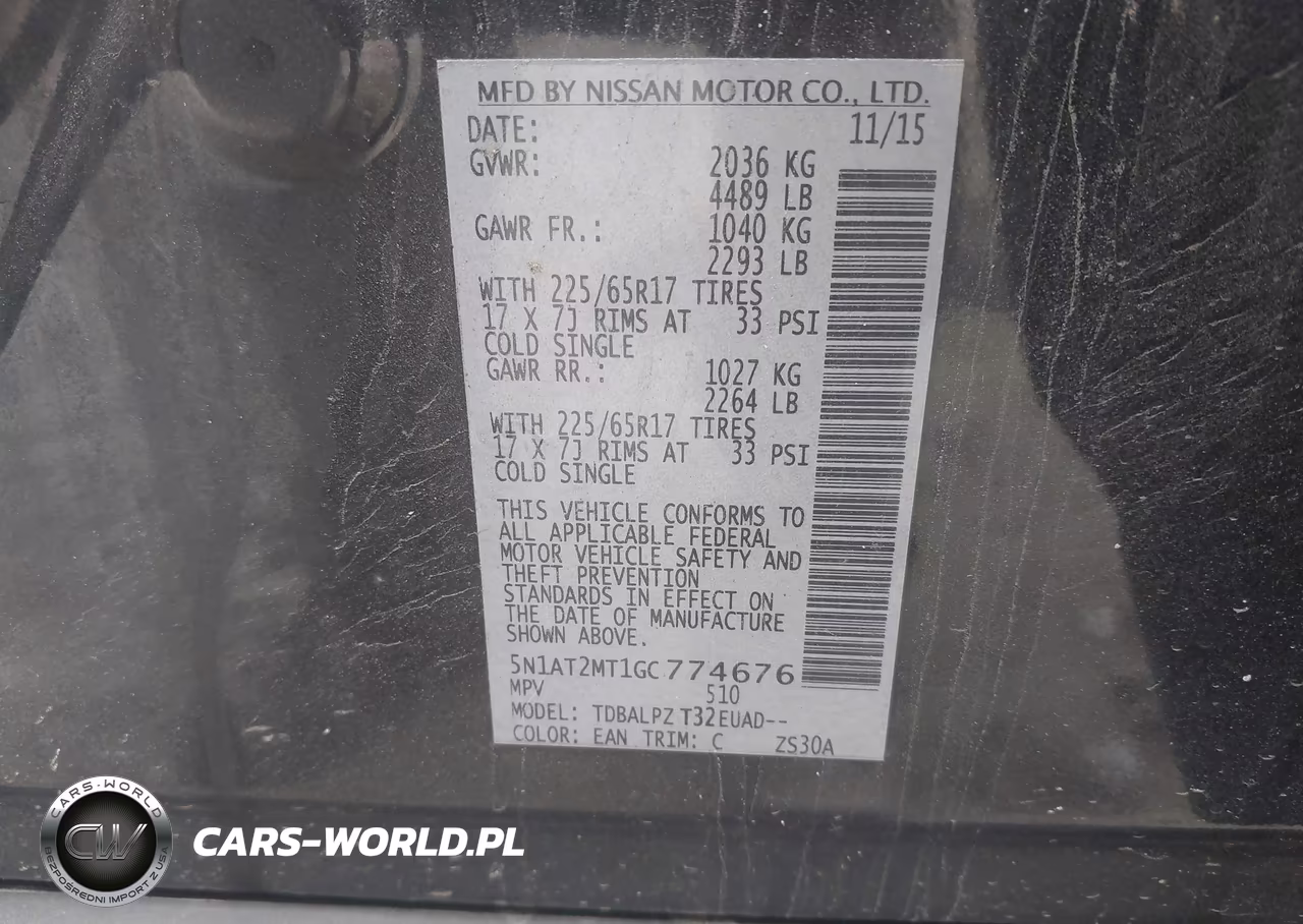 2016 Nissan Rogue S VIN:5N1AT2MT1GC774676 - 9