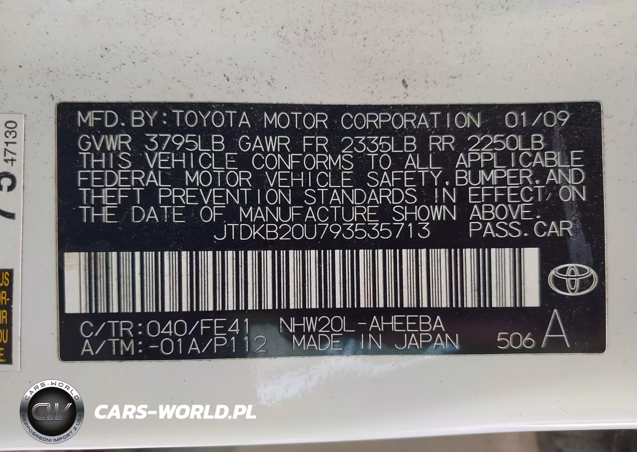 2009 Toyota Prius VIN:JTDKB20U793535713 - 9