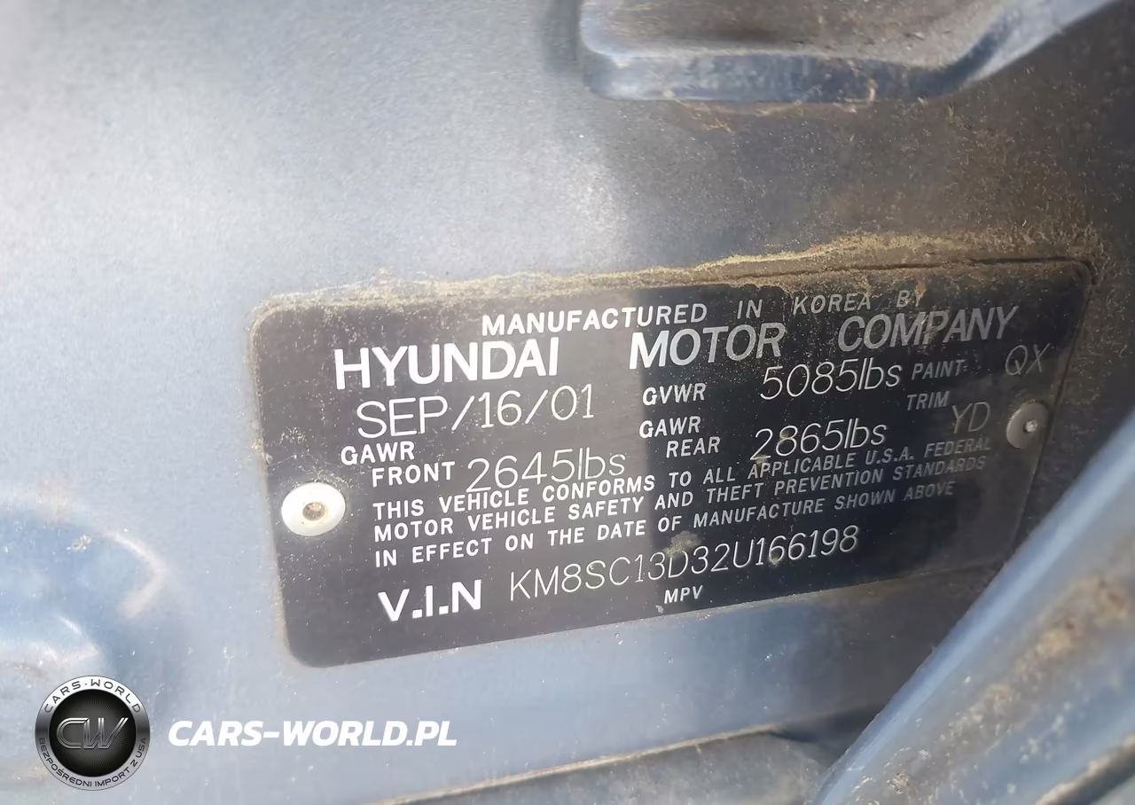 2002 Hyundai Santa Fe Gls-Lx VIN:KM8SC13D32U166198 - 9