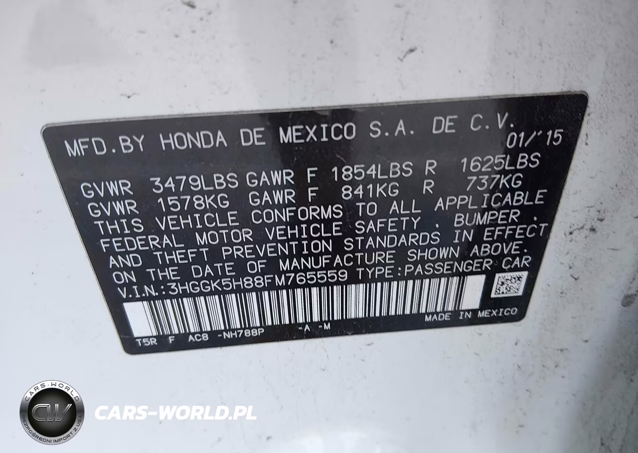 2015 Honda Fit Ex-Ex-L VIN:3HGGK5H88FM765559 - 9