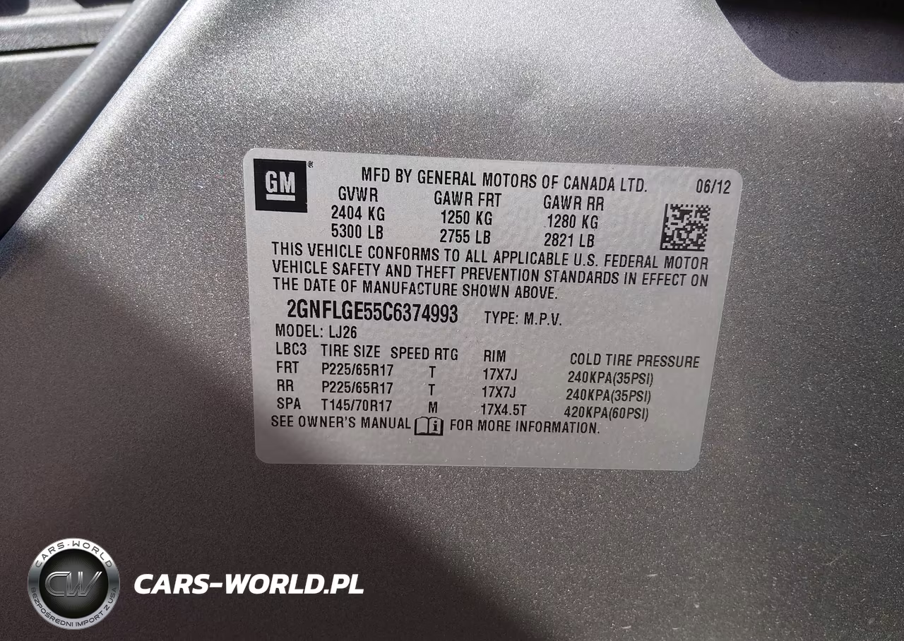 2012 Chevrolet Equinox Ltz VIN:2GNFLGE55C6374993 - 9