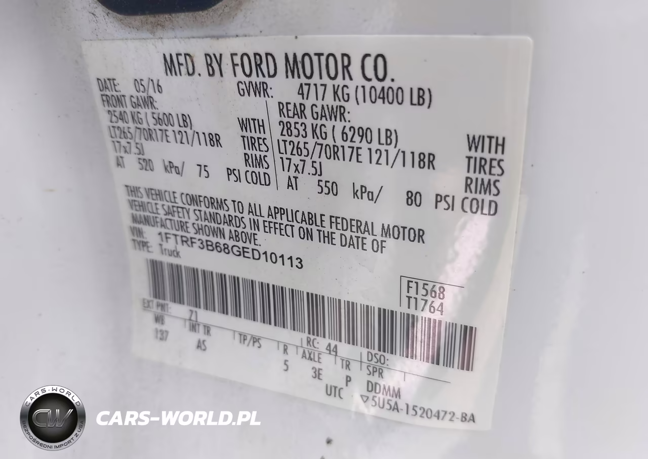2016 Ford F-350 Xl VIN:1FTRF3B68GED10113 - 9