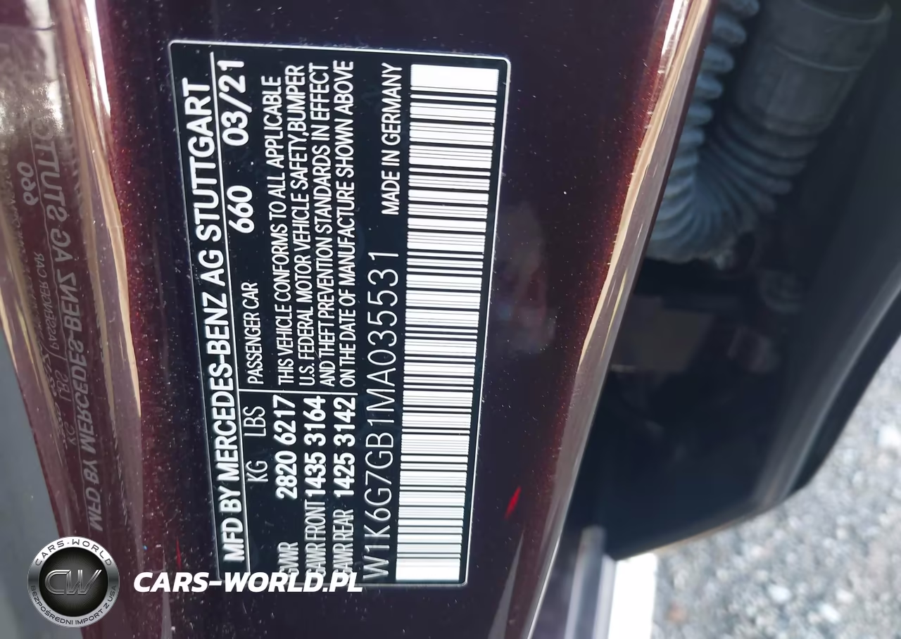 2021 Mercedes-Benz S 580 4Matic VIN:W1K6G7GB1MA035531 - 9