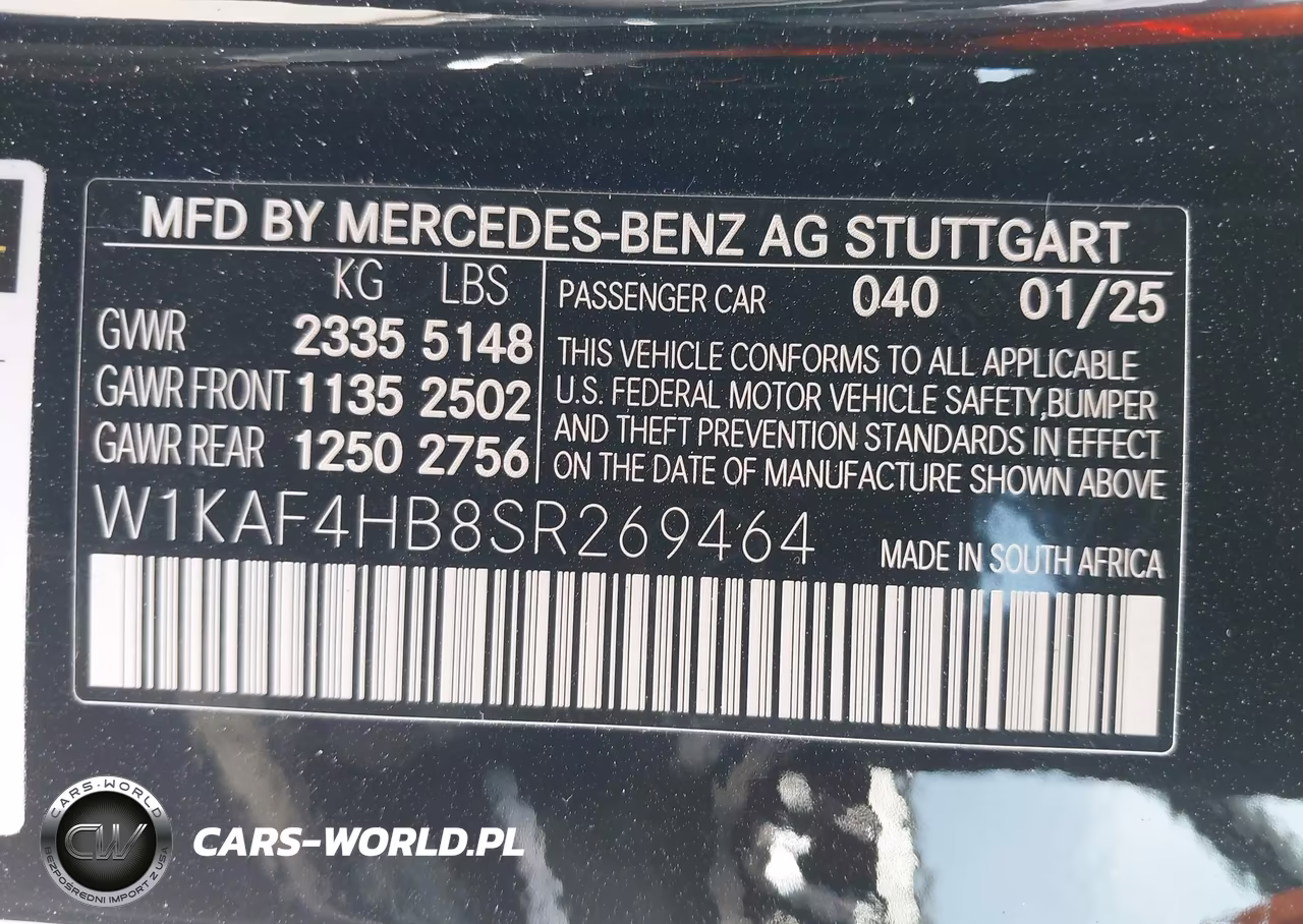 2025 Mercedes-Benz C 300 VIN:W1KAF4HB8SR269464 - 9