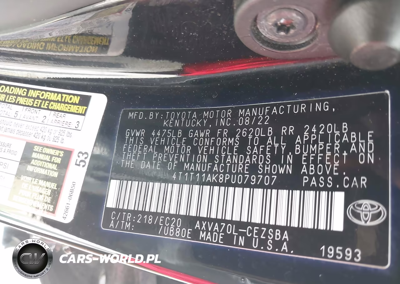 2023 Toyota Camry Se Nightshade Edition VIN:4T1T11AK8PU079707 - 9