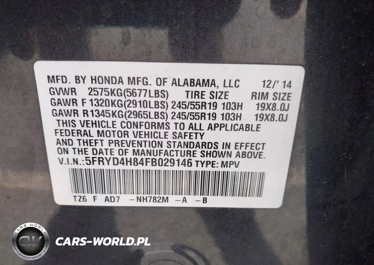 2015 Acura Mdx Advance Pkg W-Entertainment Pkg VIN:5FRYD4H84FB029146 - 9