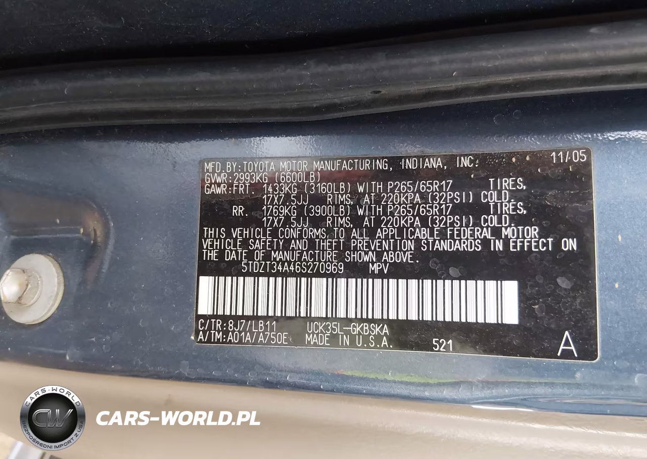 2006 Toyota Sequoia Sr5 V8 VIN:5TDZT34A46S270969 - 9