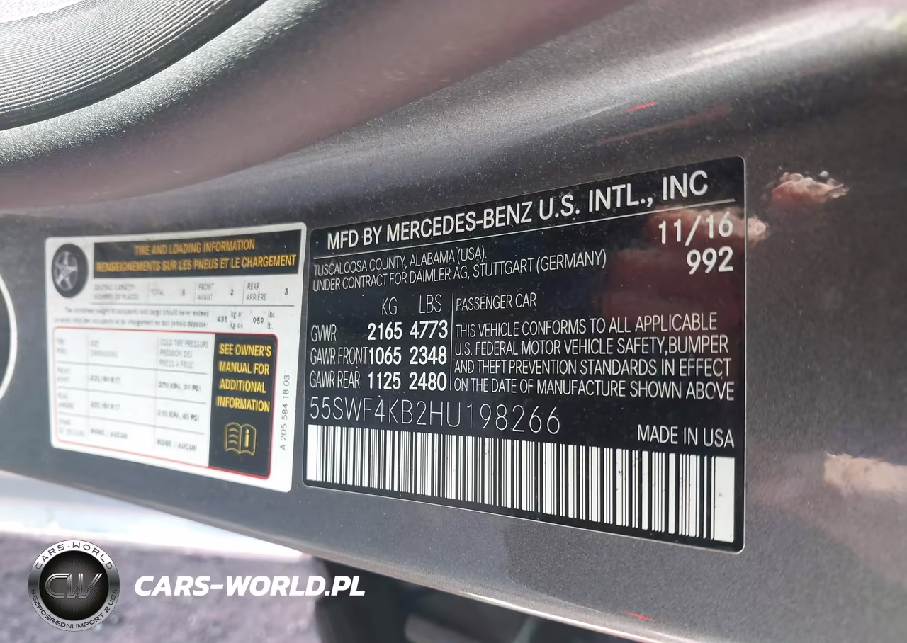 2017 Mercedes-Benz C 300 4Matic VIN:55SWF4KB2HU198266 - 9