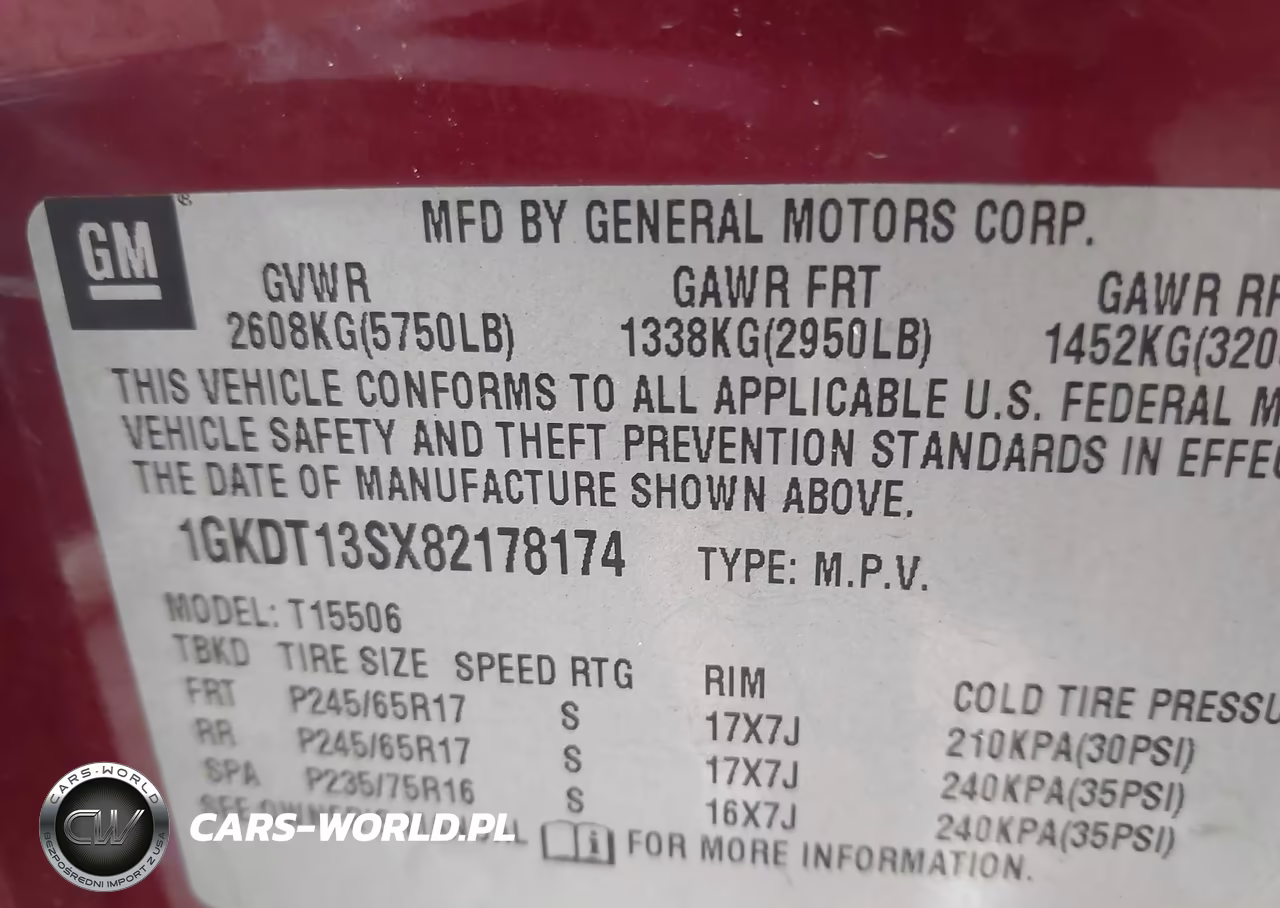 2008 GMC Envoy Sle VIN:1GKDT13SX82178174 - 9