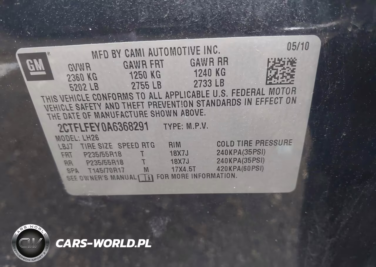 2010 GMC Terrain Slt VIN:2CTFLFEY0A6368291 - 9
