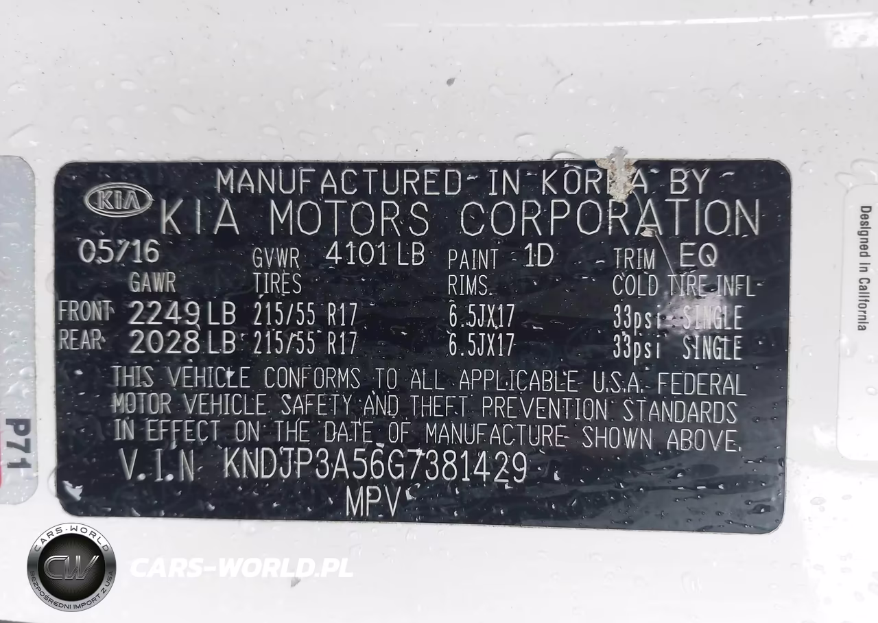 2016 Kia Soul + VIN:KNDJP3A56G7381429 - 9