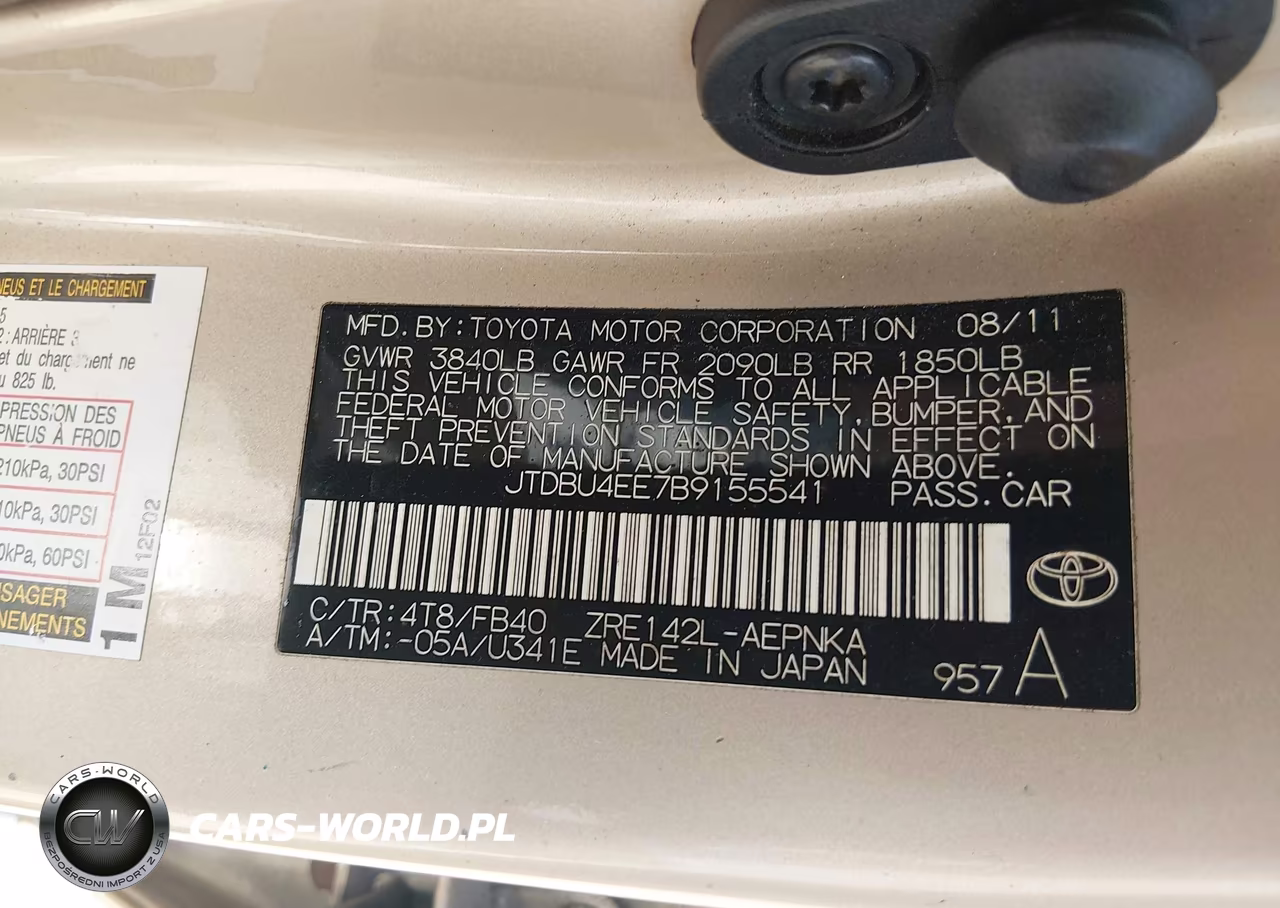 2011 Toyota Corolla Le VIN:JTDBU4EE7B9155541 - 9