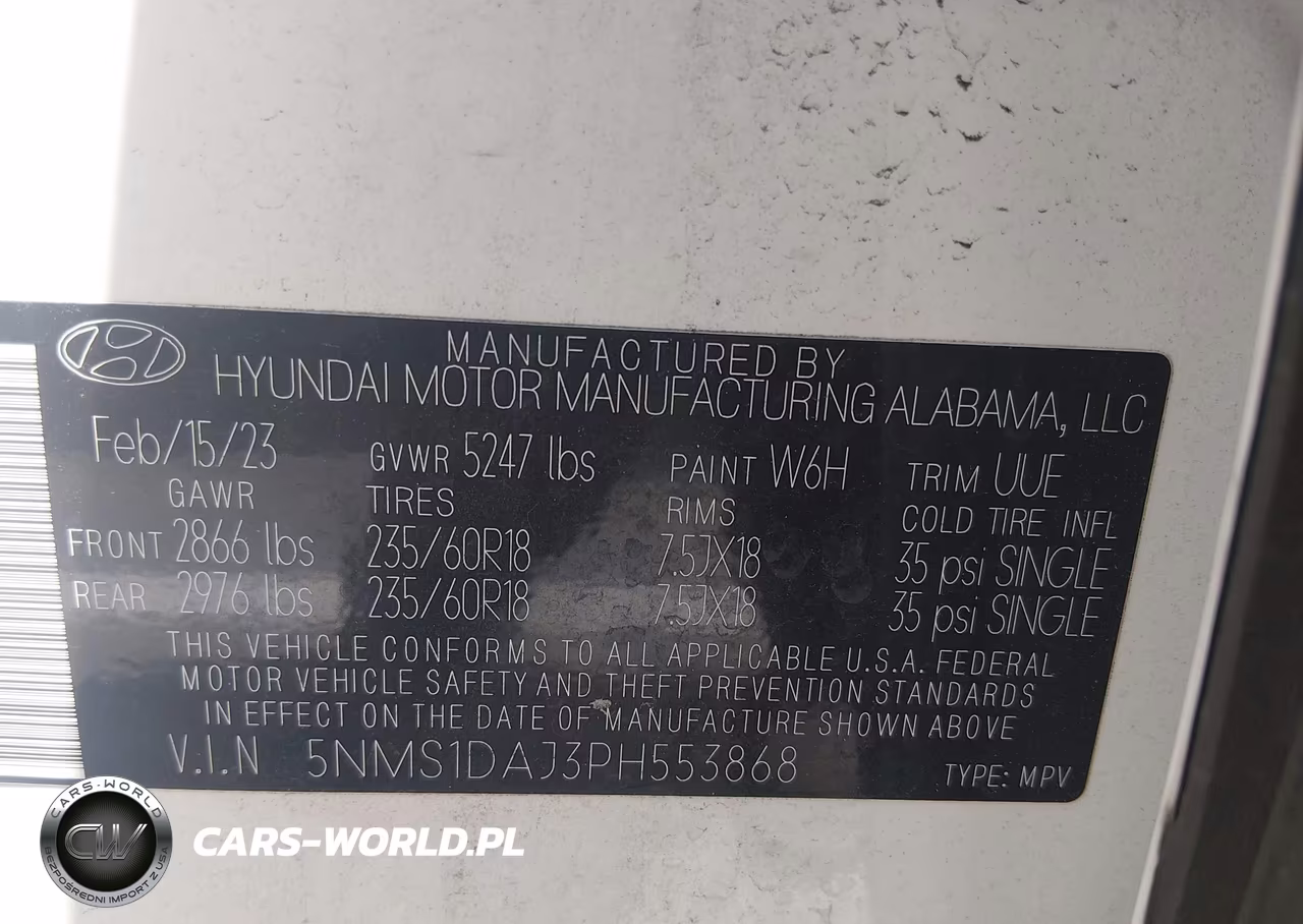 2023 Hyundai Santa Fe Se VIN:5NMS1DAJ3PH553868 - 9