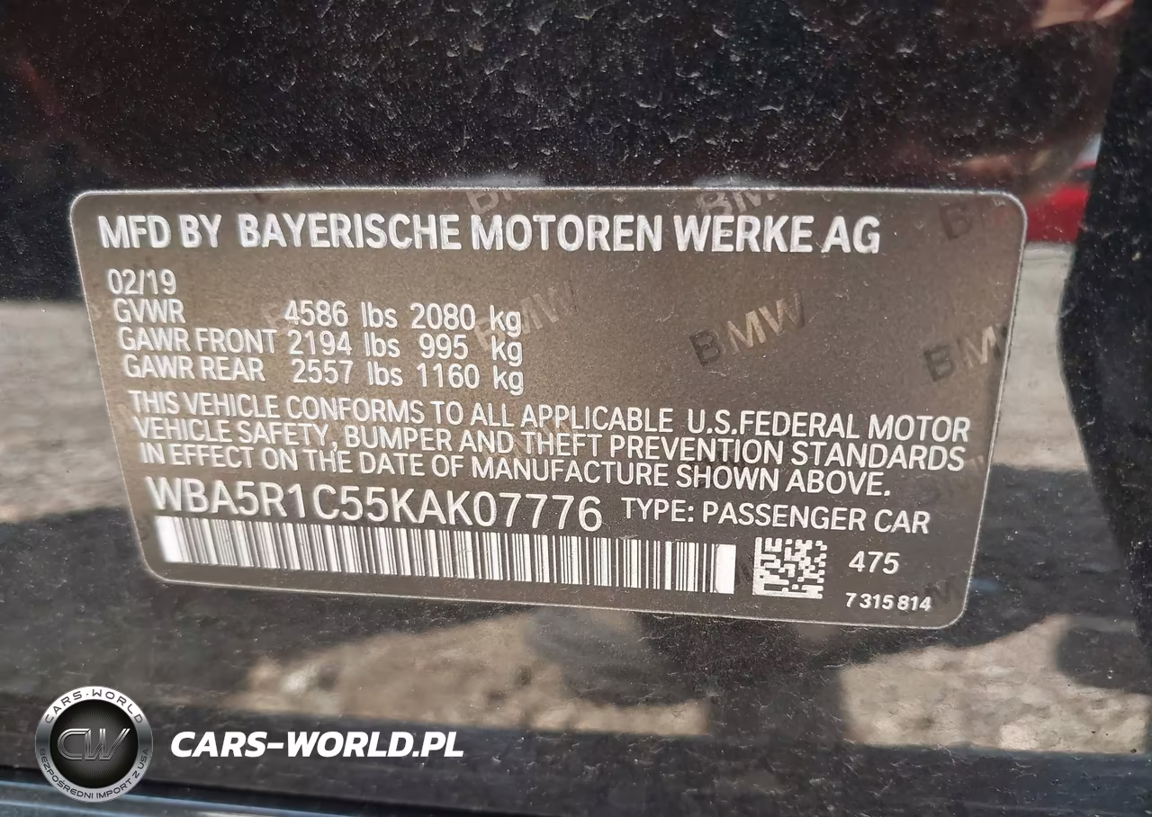 2019 BMW 330I VIN:WBA5R1C55KAK07776 - 9
