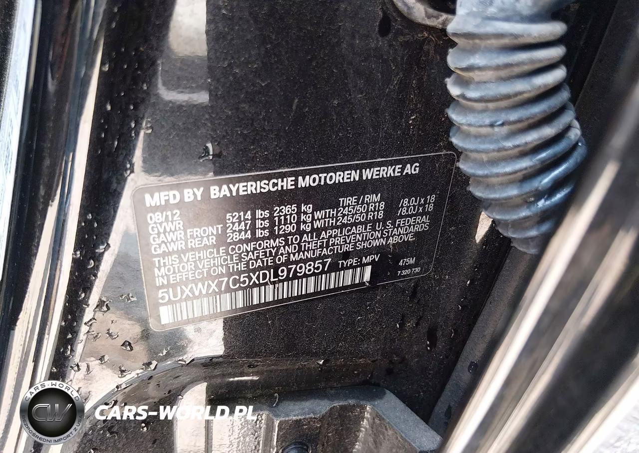 2013 BMW X3 xDrive35I VIN:5UXWX7C5XDL979857 - 9