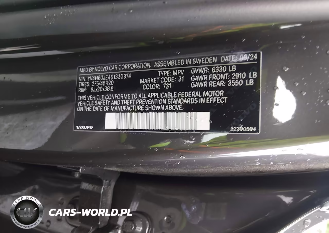2025 Volvo Xc90 Plug-In Hybrid T8 Plus 6-Seater VIN:YV4H60JE4S1330374 - 9
