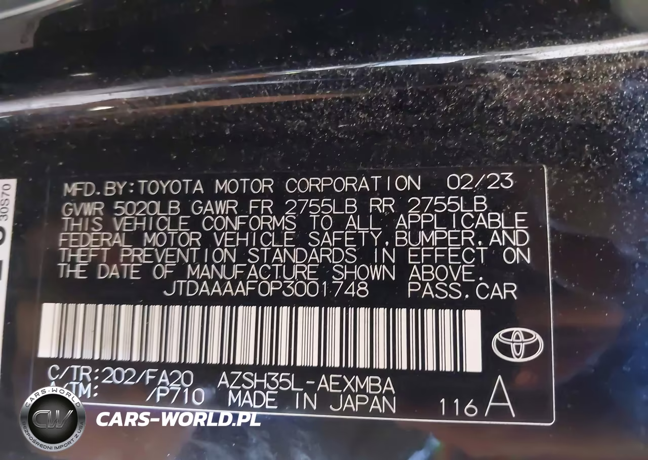 2023 Toyota Crown Xle VIN:JTDAAAAF0P3001748 - 9