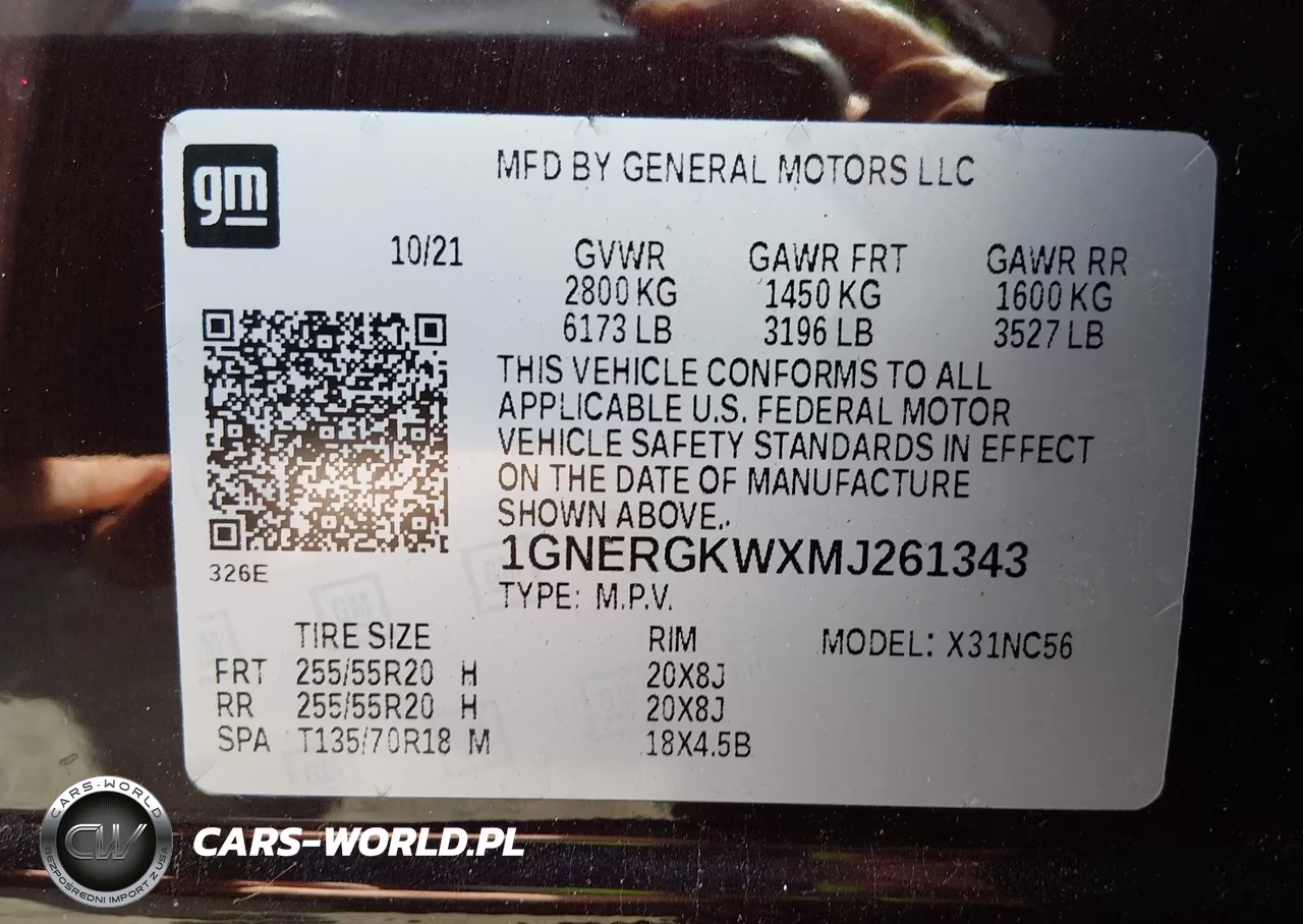 2021 Chevrolet Traverse Fwd Lt Cloth VIN:1GNERGKWXMJ261343 - 9