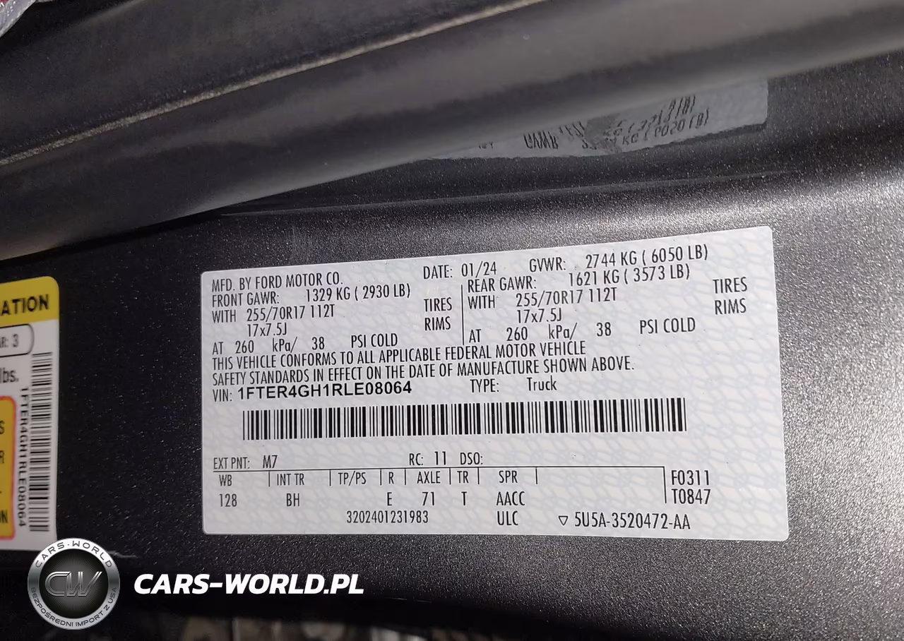 2024 Ford Ranger Xlt VIN:1FTER4GH1RLE08064 - 9