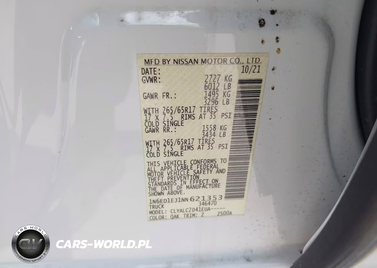 2022 Nissan Frontier Sv 4X2 VIN:1N6ED1EJ1NN621353 - 9