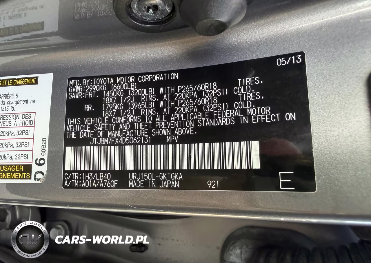 2013 Lexus Gx 460 VIN:JTJBM7FX4D5062131 - 9