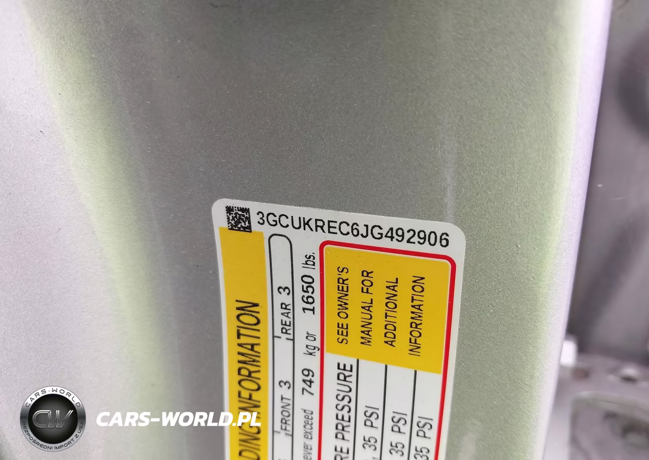 2018 Chevrolet Silverado 1500 2Lt VIN:3GCUKREC6JG492906 - 9