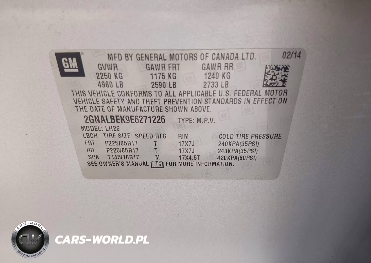 2014 Chevrolet Equinox Lt VIN:2GNALBEK9E6271226 - 9