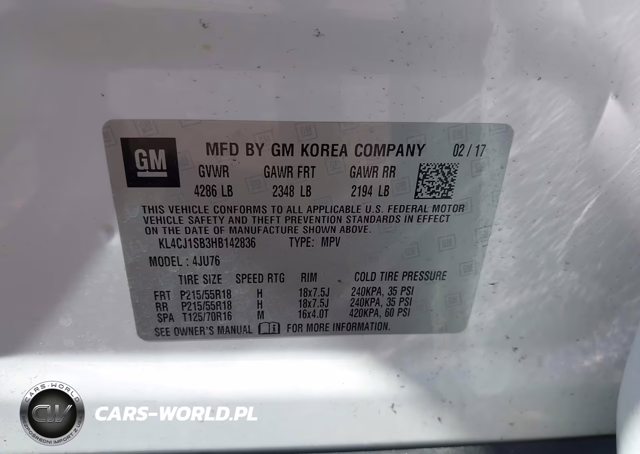 2017 Buick Encore Sport Touring VIN:KL4CJ1SB3HB142836 - 9