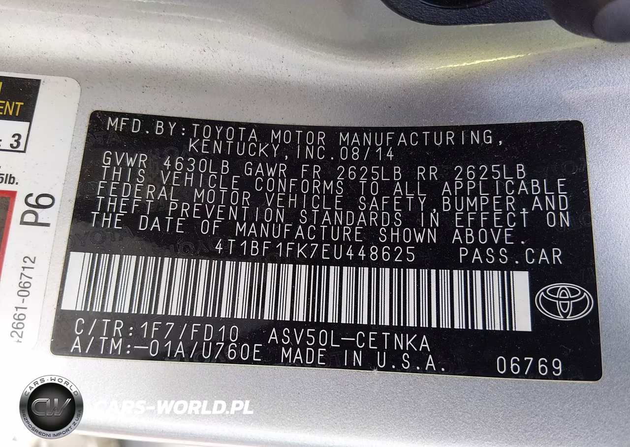 2014 Toyota Camry Le VIN:4T1BF1FK7EU448625 - 9
