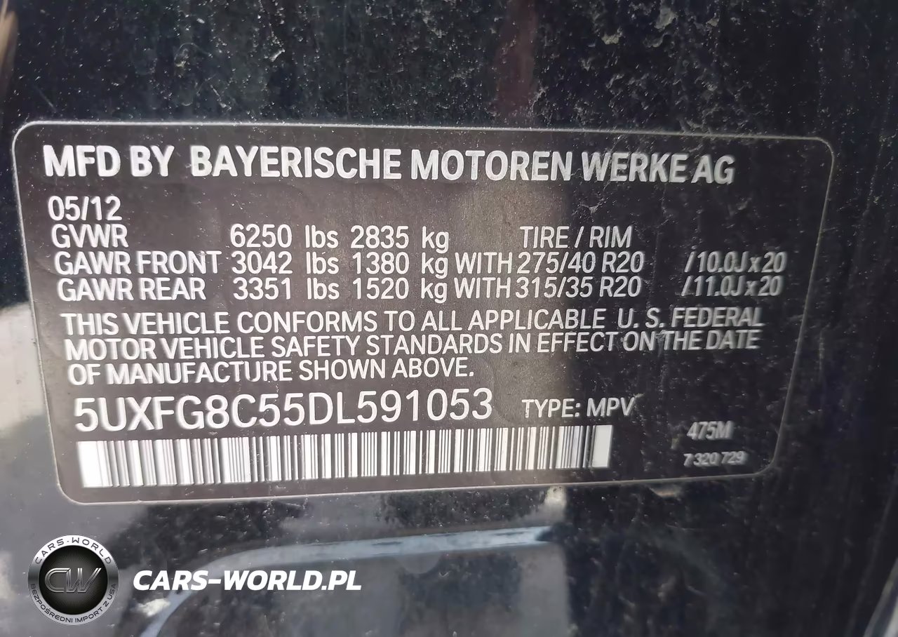 2013 BMW X6 xDrive50I VIN:5UXFG8C55DL591053 - 9