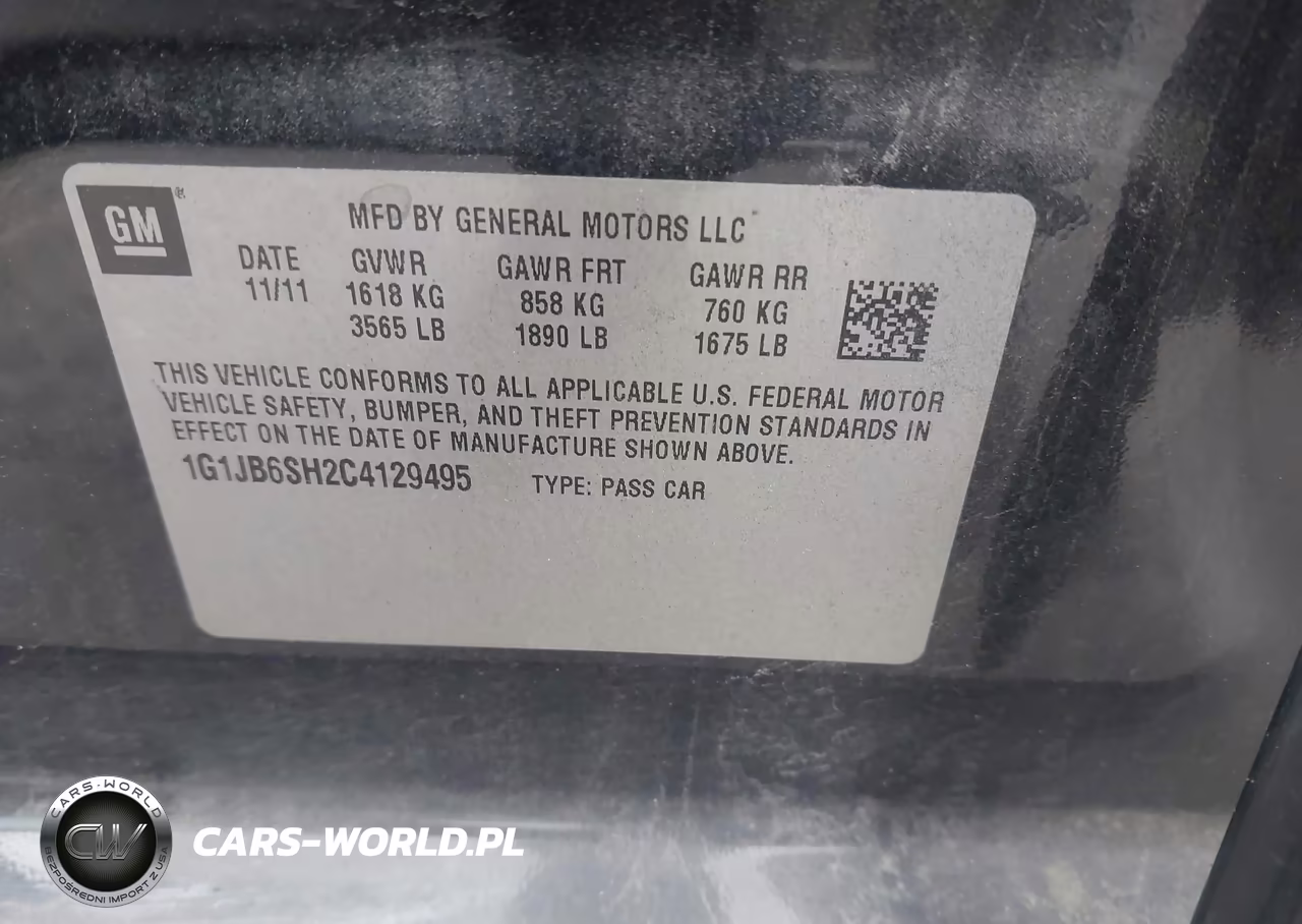 2012 Chevrolet Sonic 1Ls VIN:1G1JB6SH2C4129495 - 9