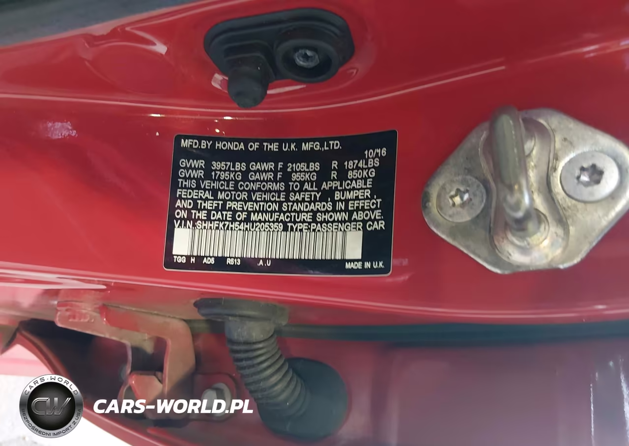 2017 Honda Civic Ex VIN:SHHFK7H54HU205359 - 9