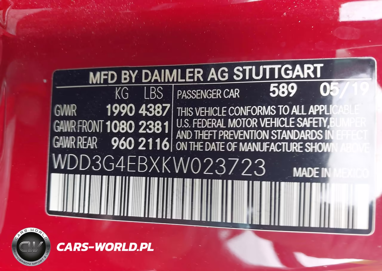 2019 Mercedes-Benz A 220 VIN:WDD3G4EBXKW023723 - 9