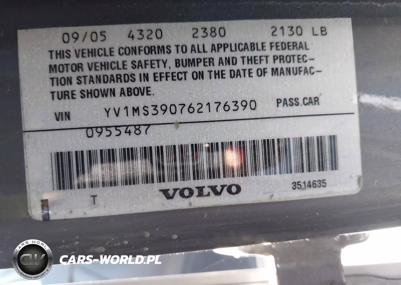 2006 Volvo S40 2.4I VIN:YV1MS390762176390 - 9