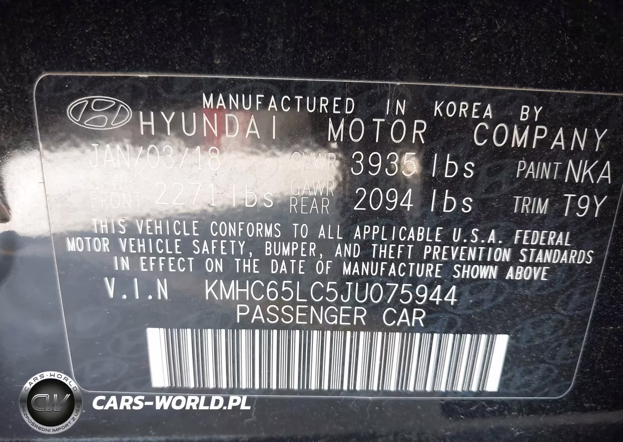 2018 Hyundai Ioniq Hybrid Blue VIN:KMHC65LC5JU075944 - 9