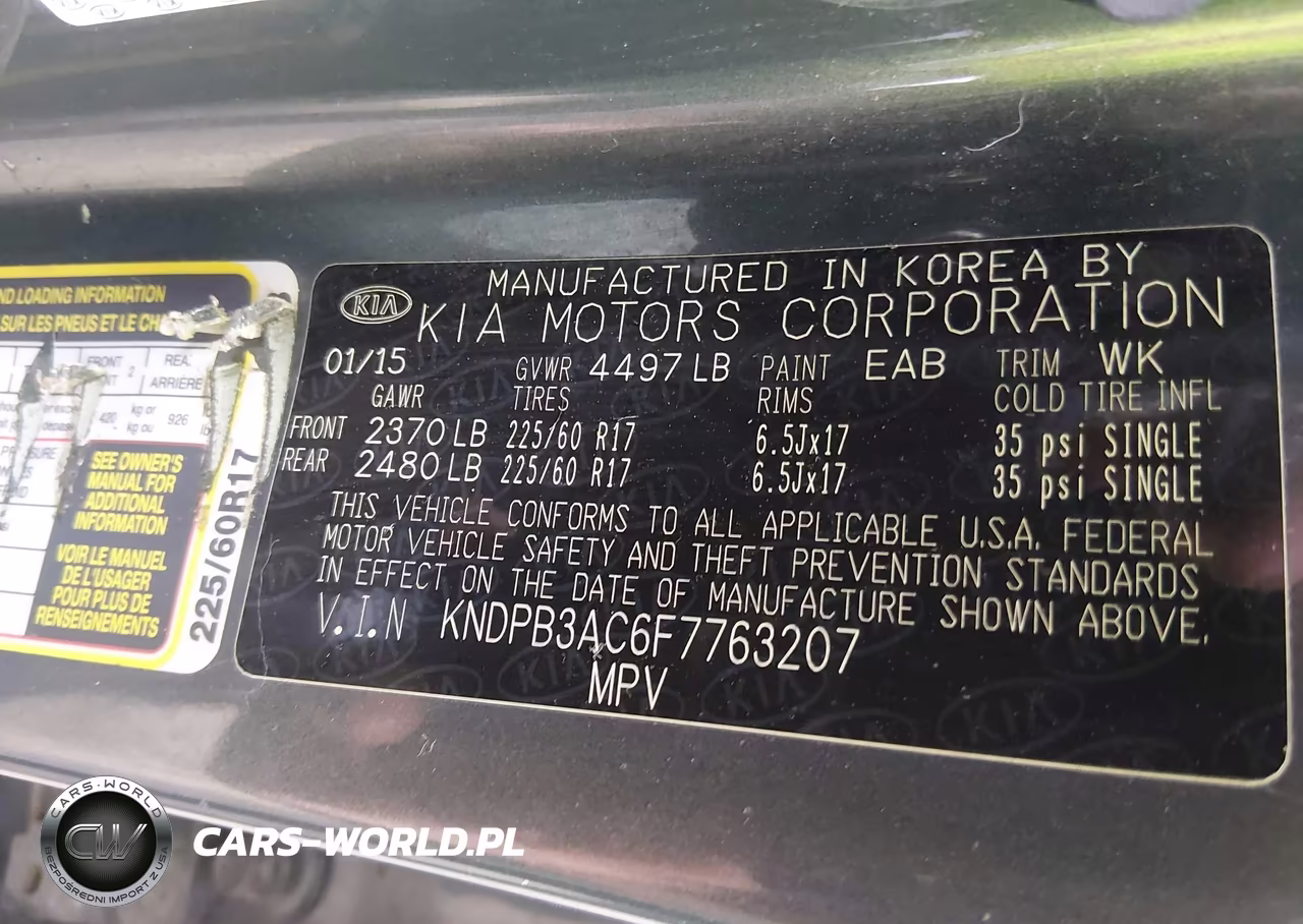 2015 Kia Sportage Lx VIN:KNDPB3AC6F7763207 - 9