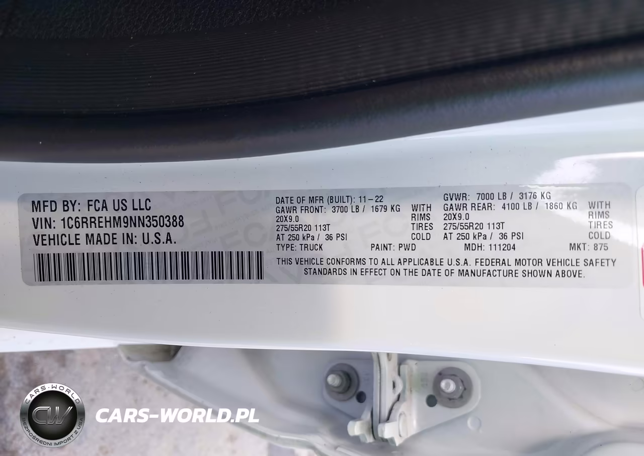 2022 Ram 1500 Limited 4X2 5'7 Box VIN:1C6RREHM9NN350388 - 9