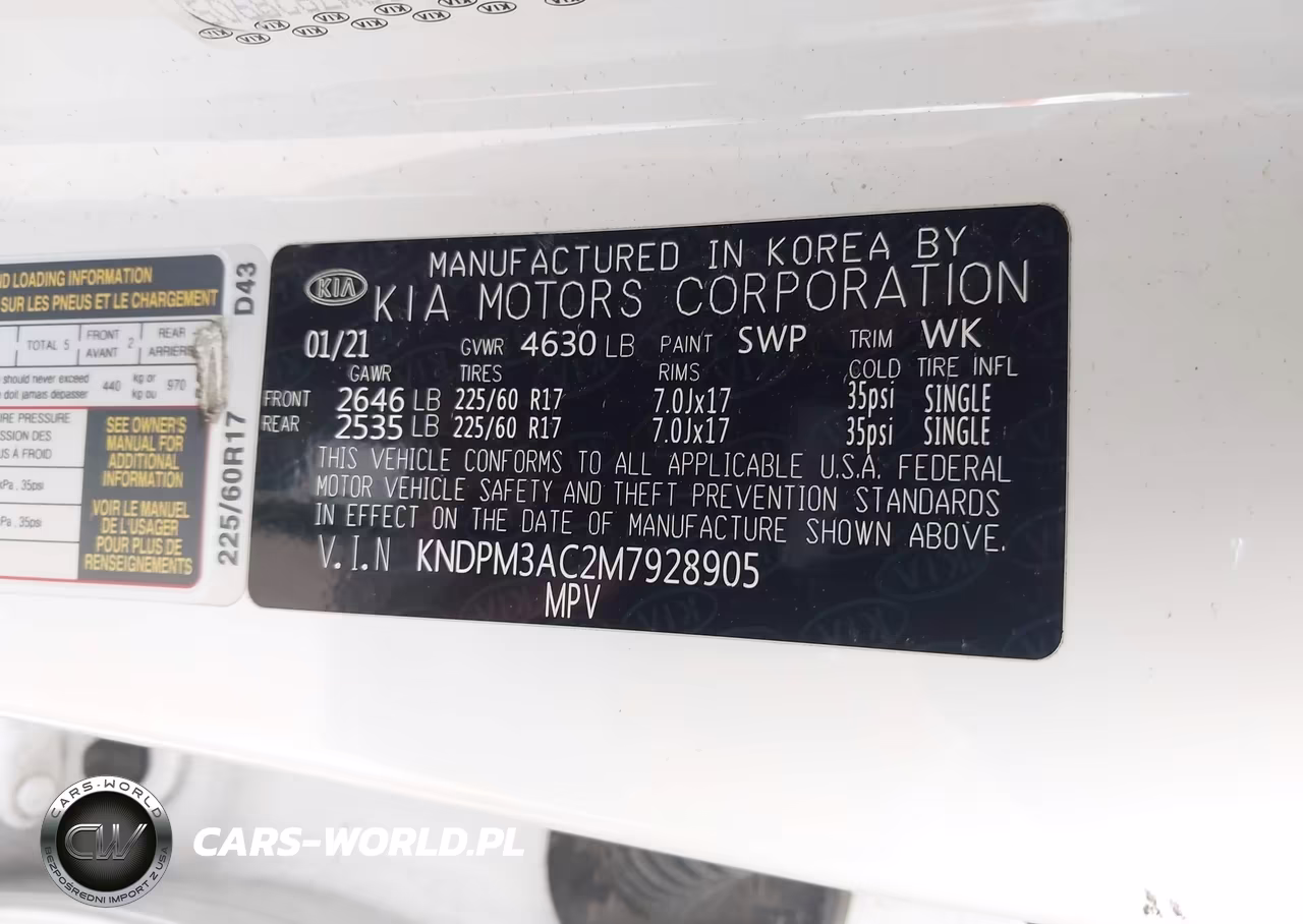 2021 Kia Sportage Lx VIN:KNDPM3AC2M7928905 - 9