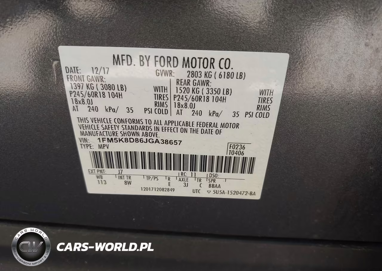 2018 Ford Explorer Xlt VIN:1FM5K8D86JGA38657 - 9