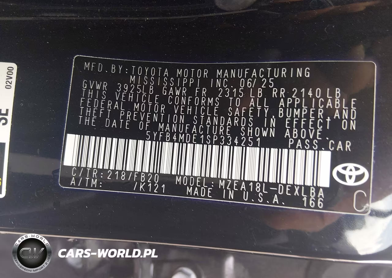 2025 Toyota Corolla Le VIN:5YFB4MDE1SP334251 - 9