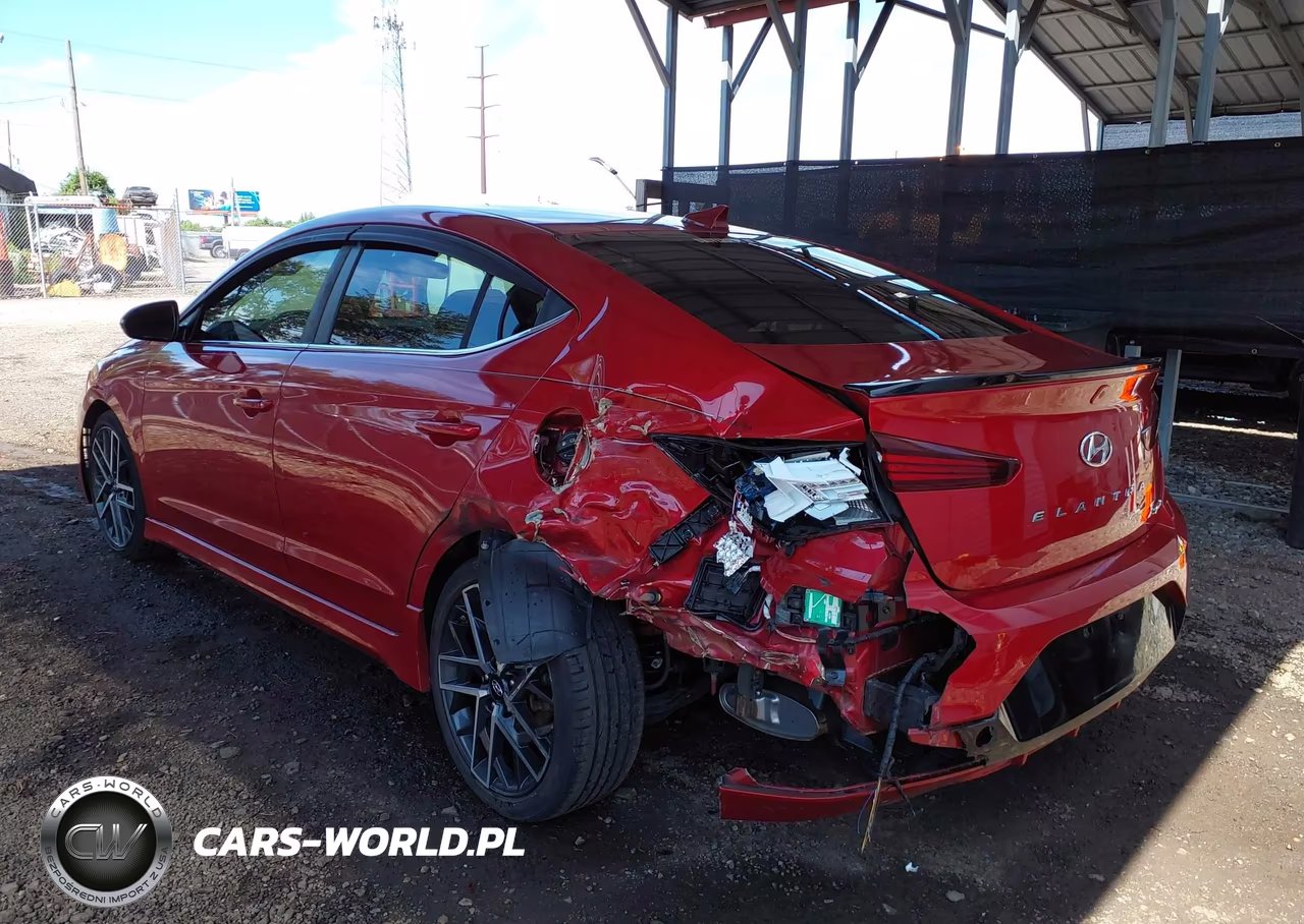 2020 Hyundai Elantra Sport VIN:KMHD04LB8LU070294 - 3